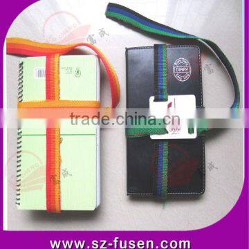 Nylon fastener tape book strap with buckle