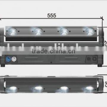 CE&RoHs Certificate 4x10W Cold White LED Bearm Moving Bar Pixel Control DJ Effect Light photo-6