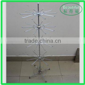 Portable 4 Tiers Rotating Display Stand