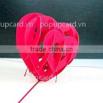 fall in love 3d pop up greeting card