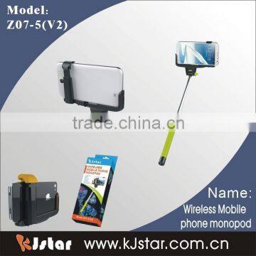 2015 Chritmas New Year gift kjstar monopod selfie stick for iphone and sumsung galaxy Z07-5 from KJSTAR