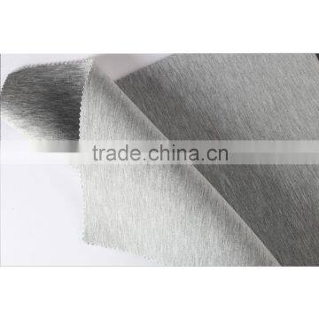 China Customized Polyester Rayon Garment Hemp Grey Scuba Knit Fabric photo-3