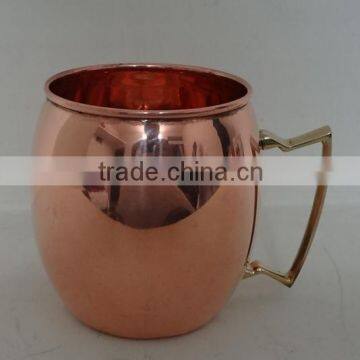 NCM01 100% copper hammered Moscow mule mug Barrel shape