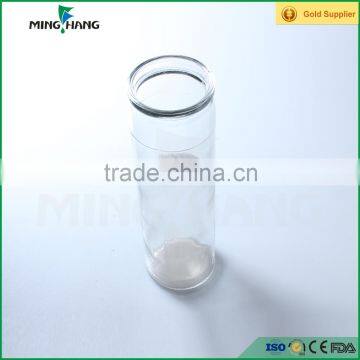 Cylinder shape glass candle jars