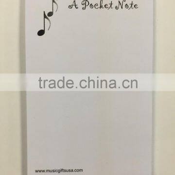 A pocket fridge magnet notepad with custom printing