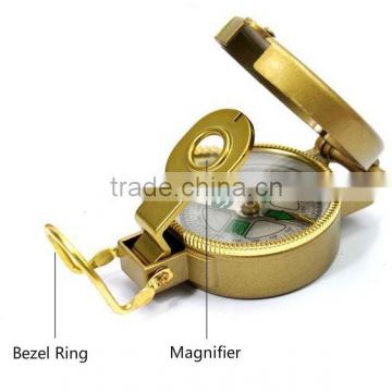 Compass Manufacturers Lensatic Compass / Precisely Made Handy Instrument Metal Lensatic Compass