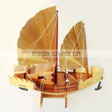 HA LONG BAY SAILING JUNK - WOODEN SHIP MODEL , SPECIAL GIFT photo-3
