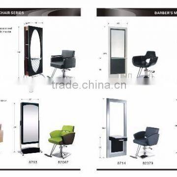 luxury salon furniture styling chair Hydraulic chair & mirrorwith 1 year guarantee