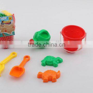 Summer funny beach sand molds kids toys bucket (6 PCS)