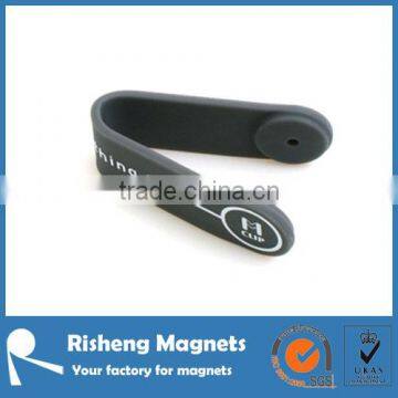 N35 disc magnet magnetic fridge clip silicone coated magnets