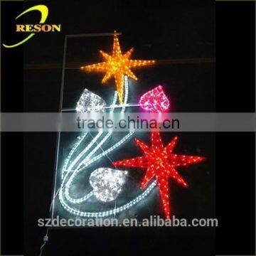 hot seller 2015 snowflake Christmas decoration led motif street light