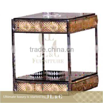 2014 best selling crystal tea table, solid wood coffee table, JT14-95 from china supplier-JL&C Furniture