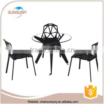 Hot Sale Modern Stainless Seel Dining Table photo-1