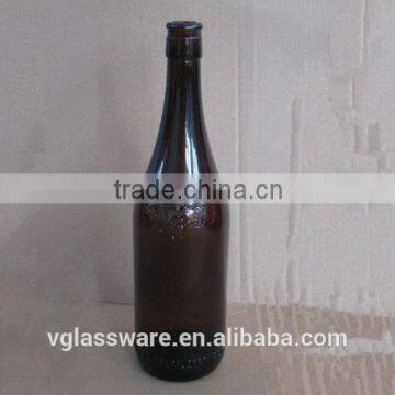 customer made 600ml amber bottle