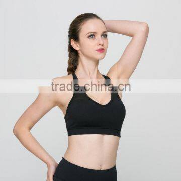 Lady High Quality Black Y Back Mesh Fitness Sport Yoga Bra Top for sexy girl                        
                                                Quality Choice