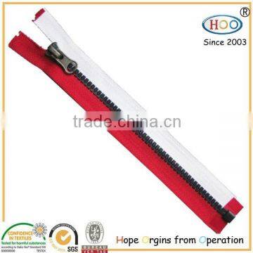 Open end plastic zipper for wholesale of high quality