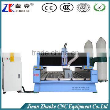 YASKAWA Servo Motor 4 Axis CNC Router Machine For Stone Wood Aluminum ZK-1325 With Dust Collector 5.5KW Water Cooling Spindle