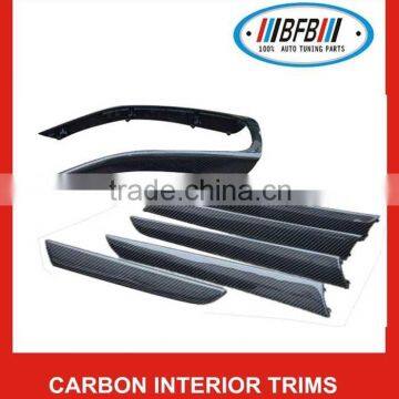 CARBON FIBER INTERIOR TRIM COMPLETE 6 PCS SET GENUINE OEM FOR AUDI A4 B8 2008-2012