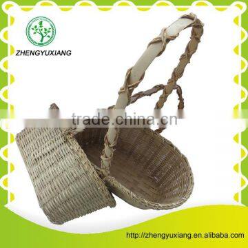 Rattan Flower Basket With Handle