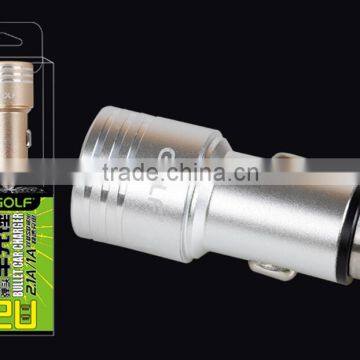 Golf Quick Charge 2.0 Metal Micro Universal Dual USB Car Charger For Samsung Galaxy HTC Blackberry Nokia photo-5