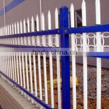 galvanized steel picket fence