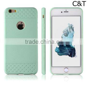 C&T Mint Green Silicone Soft Gel Rubber Skin Case Cover Accessory for Apple iPhone 6