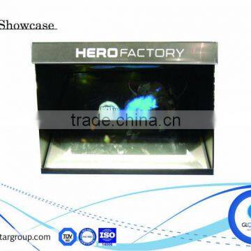 3D interactive customers showcase 3d converter box latest technology products in 3D showcase advertising display