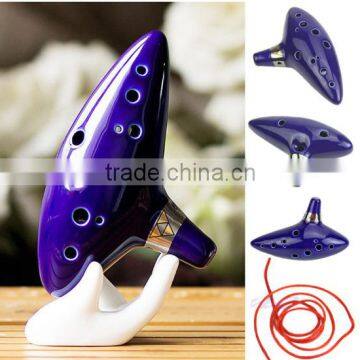 Hot Sale Musical Instrument 12 Holes Zelda Ocarina                        
                                                Quality Choice