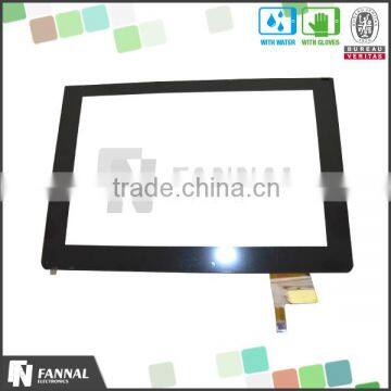 China offer usb/i2c/rs232 tail capacitive type 10.1 inch touch screen