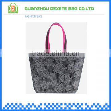 One main comparent high quality polyester vintage style black tote bag