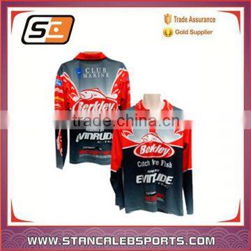 Stan Caleb Custom Fishing Jersey Sublimated Printed 100% Polyester Fishing Shirts