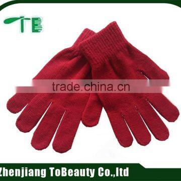 woman beautiful red glove