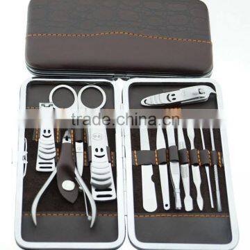 12pcs/Set Nail Clipper Kit Nail Care Set Pedicure Scissor Tweezer Knife Ear Pick Utility Manicure Set