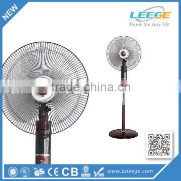 16 inch 3 speed round base ac dc stand fan