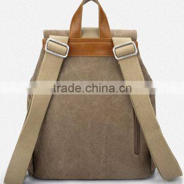Casual Lady Canvas Backpack Bag Women photo-2