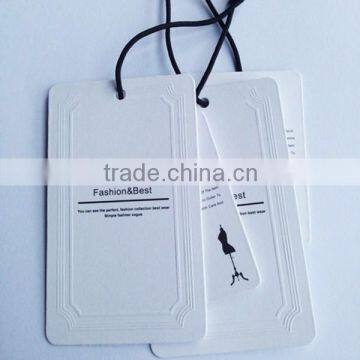 Swing ticket folded paper hang tag