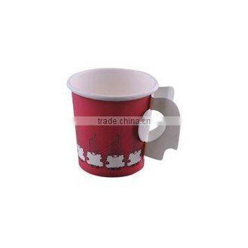 single wall paper coffee cups wih handles