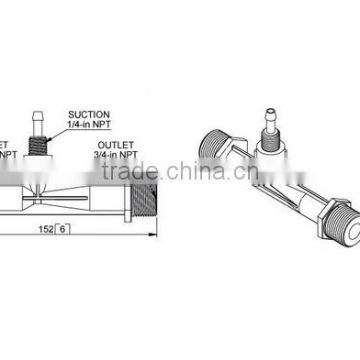 Venturi fertilizer injector/ ozone sterilization system