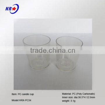 HRX-PC34 TRANSPARENT ROUND PC CUP OF TEALIAGHT CANDLE photo-2