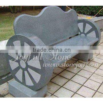 Wheel Style Outdoor Granite Bench