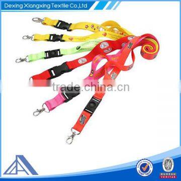 2015 polyester material new design heat transfer printed lanyard