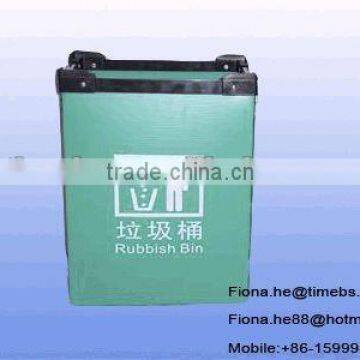 Plastic corrugated waste bins BOT-R001