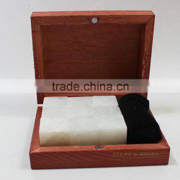 Amazon Top Selling Reusable Food Grade Granite Whisky Stones in Wooden Box
