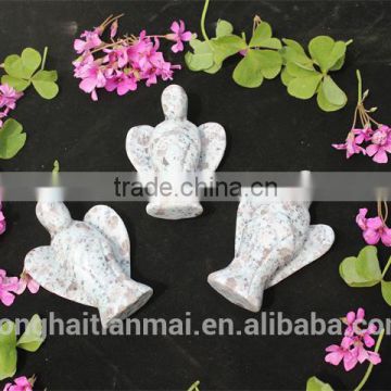 Wholesale Quartz Crystal Angels Carving /Natural Gemstone Angel Figurine