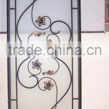 wrought iron glass for windows and doors with spacer bar