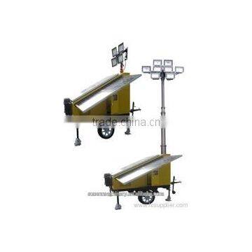 Hydraulic mast Diesel generator light tower