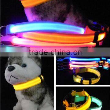 Adjustable Pet Dog Cat Collar Waterproof LED Light Flash Collar Funny Led Dog Collar