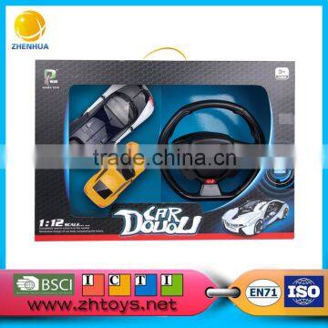High quality toys for children 1:14 scale 4 CH rc car with steering wheel for sale
