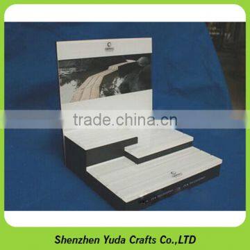 Wooden Mdf Holder Stands Acrylic Lipstick Stand Mdf Wood Cosmetic Display for Beauty Products photo-2