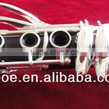 Musical Instrument Silver Plated Clarinet (1401S)